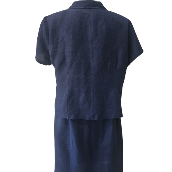 LOUISE PARIS Women Jacket/Blouse and Skirt set 2 Piece Zipper closer Size 14 - Picture 5 of 14